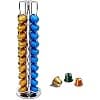 Exzact Coffee Capsule Holder Compatible with Nespresso (40 x Capsules) - Nespresso Classic Coffee Capsule Holders - Rotating Stand - Silver - Image 2