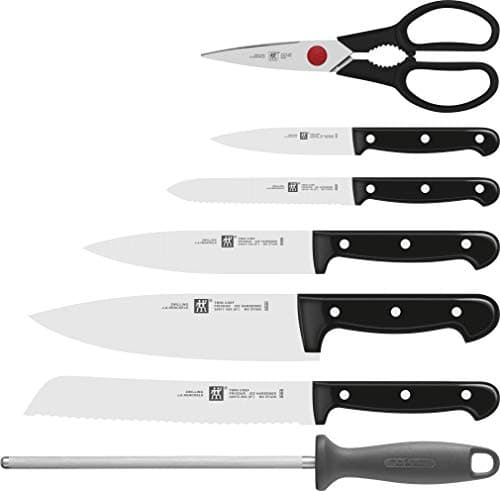 ZWILLING Knife Block (8 pieces), Stainless Steel, 28 x 12 x 32 cm, Black, Twin Chef Series 2 - Image 5