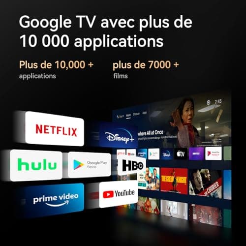 4K Google TV Projector with Official Netflix, 1200 ANSI, FHD 1080P Native, MEMC, HDR10, Autofocus & Keystone Auto, 20W Speakers, WiFi Bluetooth, HDMI 2.0, Home Theater Overhead Projector - Image 3
