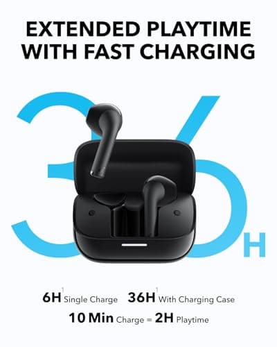 Soundcore K20i by Anker, Semi-Internal Headphones, 36 Hours of Battery Life, Quick Charge, Comfortable Port, Clear Calls with 2 ENC Microphones, Custom EQ, IPX5, Bluetooth 5.3, App Control - Image 6