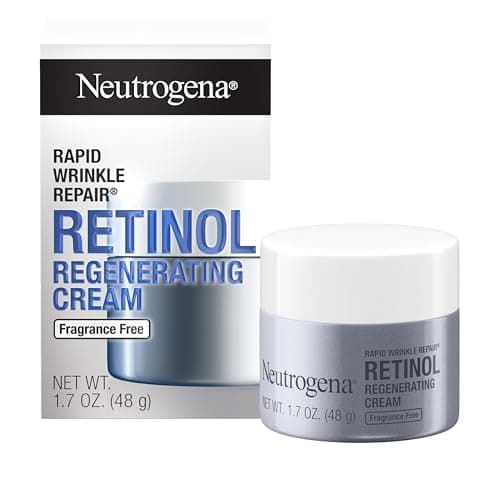 Neutrogena Rapid Wrinkle Repair Retinol Cream with Hyaluronic Acid, Anti-Wrinkle Cream, Moisturizing Cream, Remove Dark Spots for Face, Day and Night Cream 48.3 g - Image 3