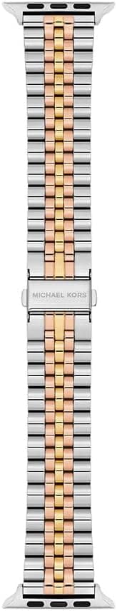 Michael Kors Bracelet en Acier Inoxydable ou acétate pour Femmes, Compatible avec Apple Watch® 38mm/40mm/41mm