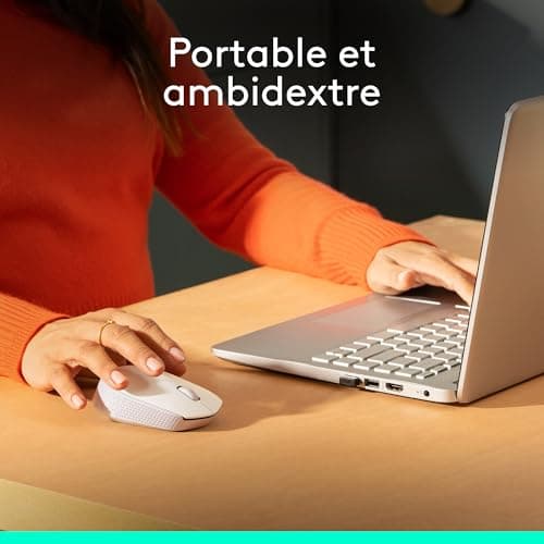 Logitech M171 Wireless Mouse for PC, Mac, Laptop, 2.4GHz with Mini USB Receiver, Optical Tracking, 12 Months Battery Life, Ambidextrous - White - Image 4