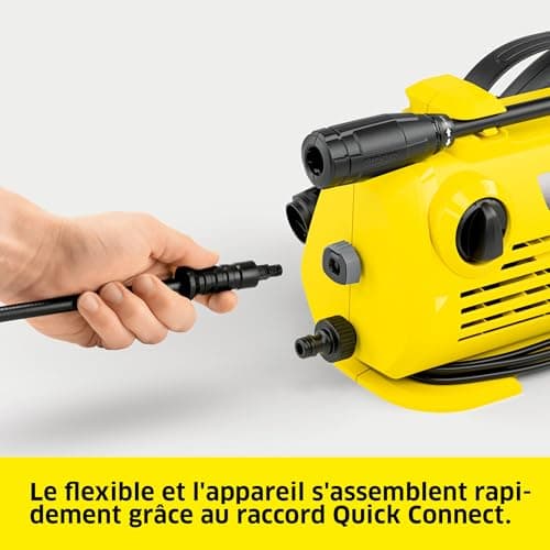 Kärcher High Pressure Washer K 2 Horizontal VPS, Pressure: Max. 110 Bar, Flow Rate: 360 l/h, Surface: 20 m²/h, Water Filter, Weight: 3.5 kg, Hose and High Pressure Gun, Vario Power Lance - Image 7