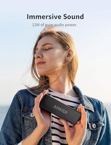 Soundcore Anker 2 Enceinte Bluetooth, Enceinte Bluetooth Puissante sans Fil avec Basses Puissantes, Autonomie de 24 Heures, Porté de 20 m, Etanche Waterproof IPX7 et Microphone Intégré - Image 6