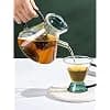 Pyrex Theme with Infuser - Safe, Small Aesthetic Teapot for One or Two Cups - 500 ML 16.9 oz (Colour: Clear),B - Image 4