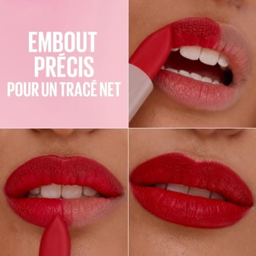 Maybelline New York - Rouge à Lèvres Sérum - Couleur Intense et Confortable - Soin Hydratant et Repulpant - Jusqu'à 8h d'Hydratation - Maybelline Serum Lipstick - Teinte : 104 Maybelline Intense - Image 7