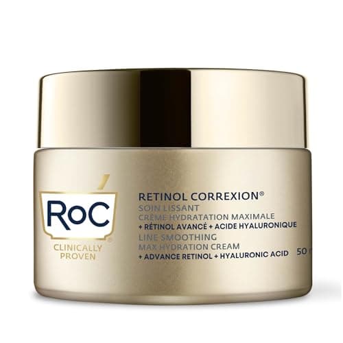 RoC Retinol Correxion Maximum Hydration Smoothing Care – Intensive Anti-Wrinkle Cream – Anti-Aging Hyaluronic Acid – 50 ml - Image 3