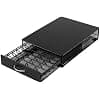 Coffee Pod Holder, Coffee Storage Drawer Compatible with Nespresso Vertuo Capsules, Vertuo Pod Storage Box, Veruo Pod Dispenser, Metal, Black. - Image 6