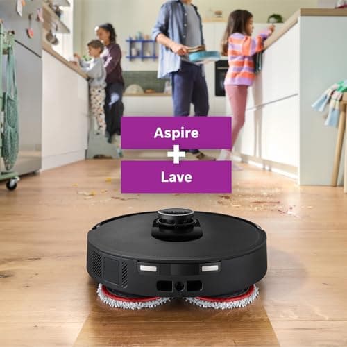 Bosch Spotless Max BCRDW3B, Robot Vacuum Cleaner with Smart Vision Navigation, Rotating Mop, 11000 Pa, Wet Dry Service Station, Home Connect Application, Black - Image 3