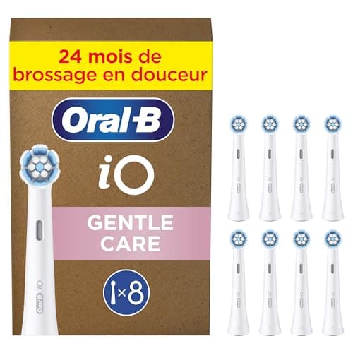Oral-B Pack of 8 Gentle Care Replacement Brushes, Genuine White, Softest Brushing, Suitable for Sensitive Gums, Toothbrush for Oral B iOS Electric Toothbrushes, Cardboard - Image 3