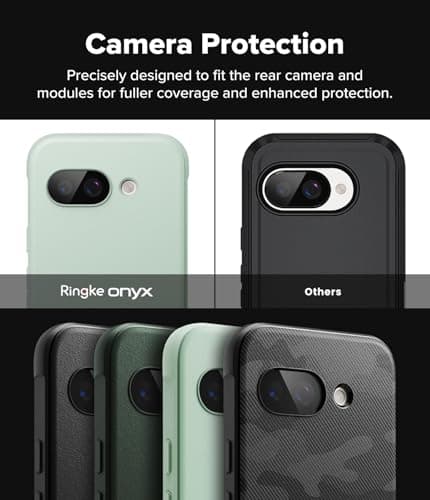Ringke Case Compatible with Google Pixel 9a Case Accessories [Onyx] Shockproof Protection Anti-slip Flexible Ultra Thin Soft TPU Bumper Durable Case - Mint - Image 7