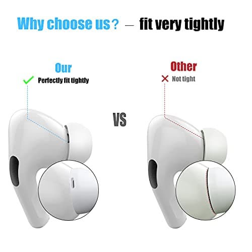 [3 Pairs] Earbuds for Airpods Pro and Airpods Pro 2 with Noise Reduction Hole, Silicone Airpods Pro with Portable Storage Box and Fit in Charging Case (S/M/L) - Image 7