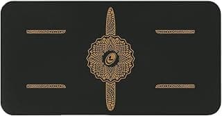 Yoga Mat - Patented Alignment System, Warrior-Like Grip, Non-Slip, Eco-Friendly and Biodegradable, 4.2mm Thick Pad for