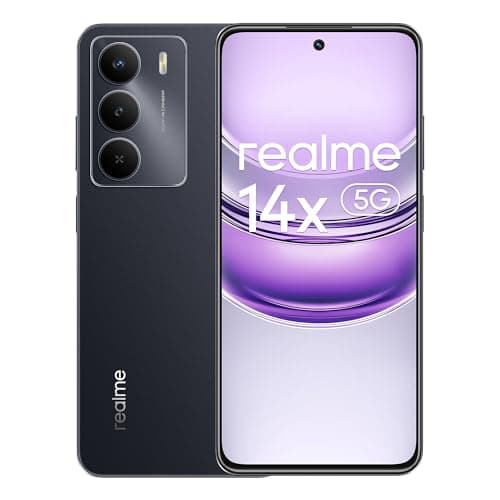 realme 14x Smartphone 5G 8+256GB, Carbon Black, 6.67 Inch Screen, 120Hz Display, 5000mAh Battery, 50MP AI Camera, MediaTek Dimensity 6300, Protection ArmorShell, IP64 - Image 3