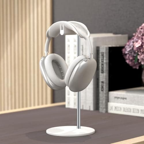 Headset Holder, Desktop Headset Holder with Aluminum Base, Compatible with AirPods Max, Beats, Bose, B&O, Sony, Sennheiser, Gaming (White) - Image 3
