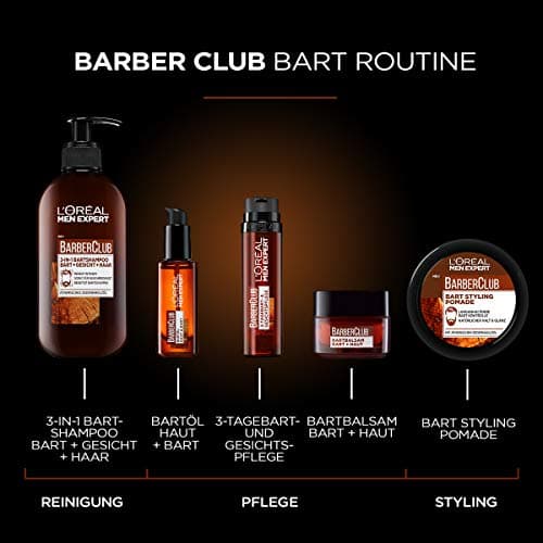 L'Oréal Men Expert Baume à Barbe + Peau pour Hommes, Aide à la Croissance Saine de la Barbe, Soin de la Barbe pour Homme avec Huile Essentielle de Bois de Cèdre Barber Club, 1 x 50 ml - Image 9