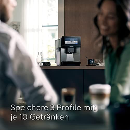 Siemens, EQ900 TQ903D03 Automatic Coffee Machine, App Control, Touch Screen, Barista Mode, AromaBoost, Noise Reduction, Premium Grinder, Steam Cleaning, 1500W, Stainless Steel - Image 7