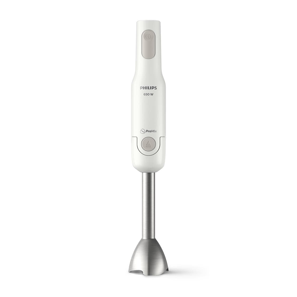 Philips Daily Blender Collection ProMix Hand Blender - 650 W Power, Anti-Splash Technology, Ergonomic Design, One-Button Release System (HR2534/00) - Image 1