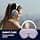 kwmobile Case Compatible with Apple AirPods Max Case - Soft Polyester Protective Headphone Cover - with Sleep Mode - Purple Cloud - Image 6