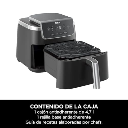 Ninja Air Fryer PRO 4.7L 1 Drawer 4-in-1 Oil Free Roast Heat Dehydrating Bake 1-2 Servings Frozen, Drawer, Nonstick Basket, 2000W, Black AF140EU - Image 3