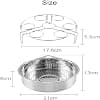 3 Pcs Pressure Cooker Accessories Steamer Basket with Egg Rack Separator Compatible with Instant Pot Pressure Cooker Stainless Steel - Image 4