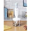Bosch MSM66020 Hand Blender - Hand Blender 600 W - Splash Proof System - 12 Speeds + Turbo - Mini Chopper Included, Grey/White - Image 3