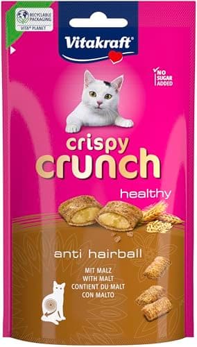 Vitakraft Crispy Crunch Classic, Cat Treats, Crispy Malt Snack, Resealable Bag, No Added Sugar (1x 60g) - Image 3
