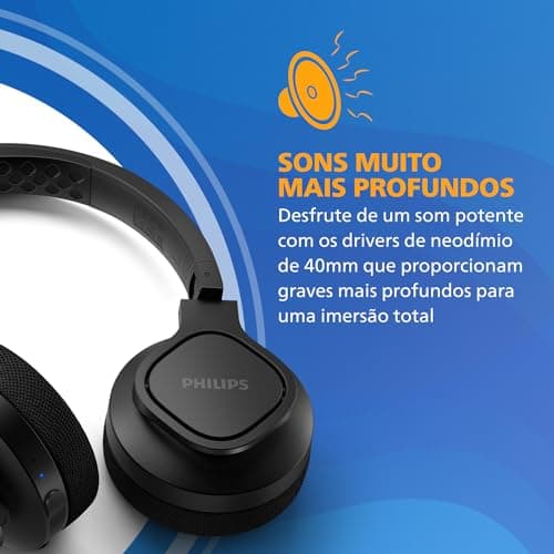 Philips Audio A4216BK/00 Casque Sport Bluetooth sans Fil (35 Heures d'Auxtonomie, Protection Ip55, Coques Aérées, Coussinets Lavables) Noir - Image 7