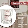 2oz Glass Graduated Coffee Mug with Red Markings - Perfect for Espresso Shots, Pyrex Jiggers and Cortado Glasses. - Image 4