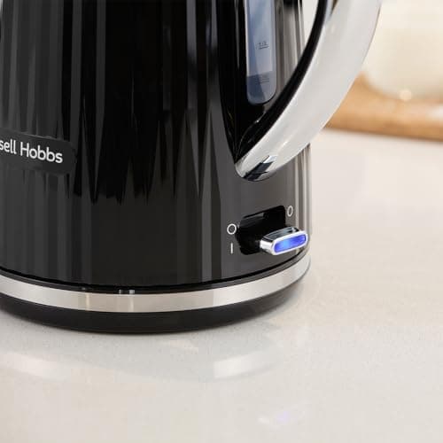 Russell Hobbs Eden 27361-70 Electric Kettle (Hot Water, Tea, Coffee, 1.7 L, Pressure Opening Lid, Perfect Pouring Spout, Removable and Washable Filter, Indicator Light, Black, 2400W) - Image 5