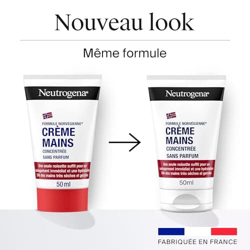 Neutrogena – Crème Mains Concentrée Sans Parfum Formule Norvégienne (tube de 50 ml) – Crème apaisante pour un soulagement immédiat – Crème hydratante 24 h pour mains très sèches et gercées - Image 4