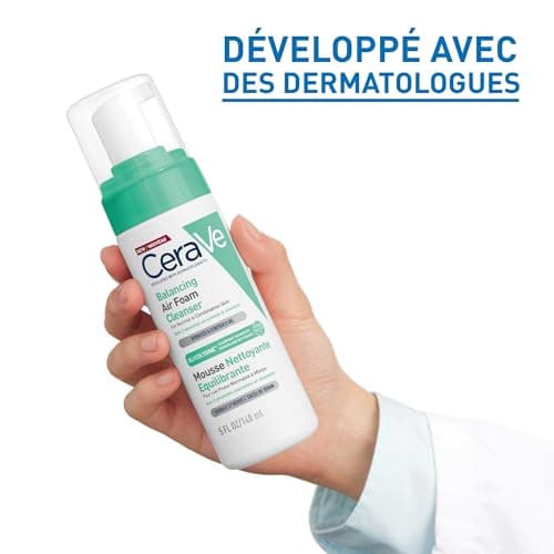CeraVe - Balancing Cleansing Foam - Moisturizes & Removes Excess Sebum - Glycolysin, Ceramides & Allantoin - Normal to Combination Skin - 148 ml - Image 7