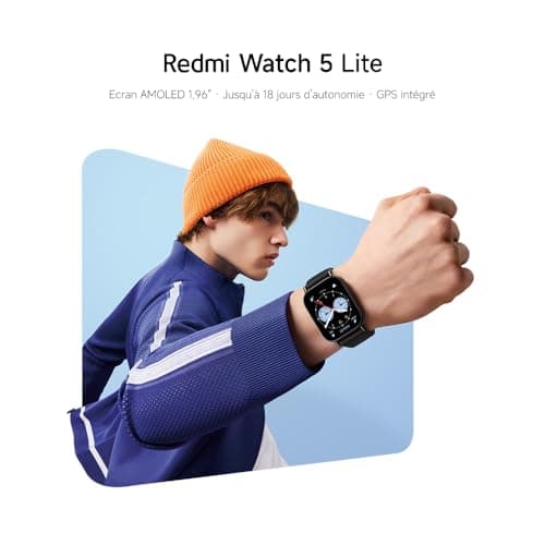 XIAOMI Redmi Watch 5 Lite - Montre Connectée, Écran Amoled 50mm, GPS intégré, 18 Jours d'Autonomie, Appels Bluetooth, Étanche 5ATM, Suivi Santé (Cardiaque, SPO₂, Sommeil), Garantie 2 Ans, Doré - Image 5