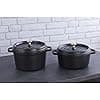 STAUB Cast iron casserole dish in black 24cm high - Image 7