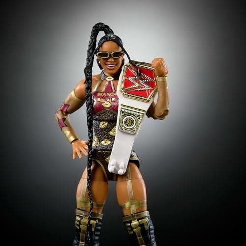 WWE Mattel Elite Collection Premium Action Figure and Accessories Live Event Bianca Belair Wrestlemania with Howard Finkel Build-A-Figure Parts - Image 4