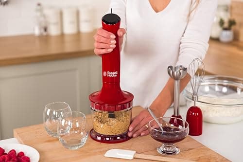 Russell Hobbs 24700-56 3-in-1 Hand Blender (Smoothie, Sauce, Baby Food, Crushed Ice, Cake etc, Dishwasher, Measuring Bowl 700 ml, Chopper 500 ml, Splash Proof) - Image 7