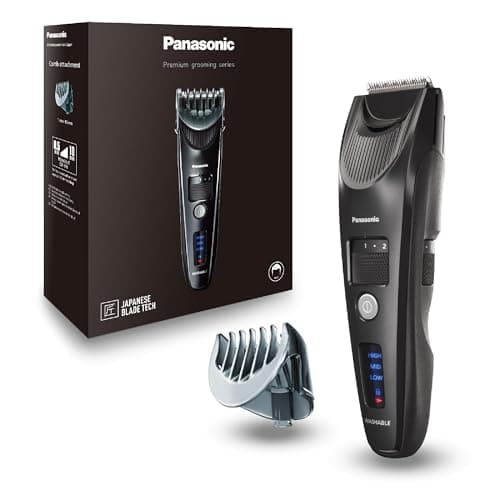 Panasonic ER-SC40-K803 Tondeuse à Cheveux pour Hommes, Portable Sans Fil et Étanche, Lames Supérieures, 20 Longueurs Réglables, 1 Accessoire, Avec ou Sans Fil, Indicateur de Batterie LED, Noir - Image 3