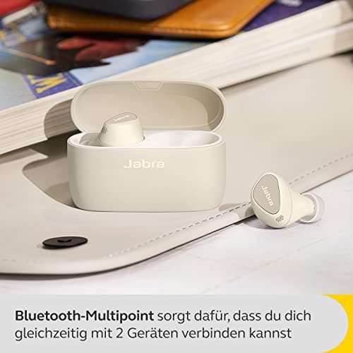 Jabra Elite 5 True Wireless - Écouteurs sans Fil Bluetooth Intra-Auriculaires pour iPhone - ANC Hybride, 6 micros intégrés, Haut-parleurs 6 mm, discrets et ergonomiques - Gold Beige - Image 7