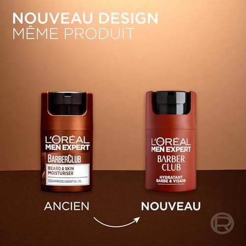 L'Oréal Men Expert - Soin Barbe Courte & Visage - Hydrate, Apaise & Adoucit - Barber Club 100ml - Image 3