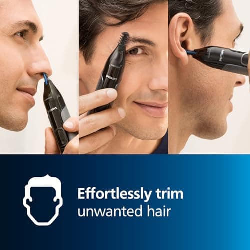 Philips Series 3000 - Nose, Ear and Eyebrow Trimmer - Fast and Accurate Hair Removal - PrecisionTrim Technology, Waterproof, Model NT3650/16 - Image 5