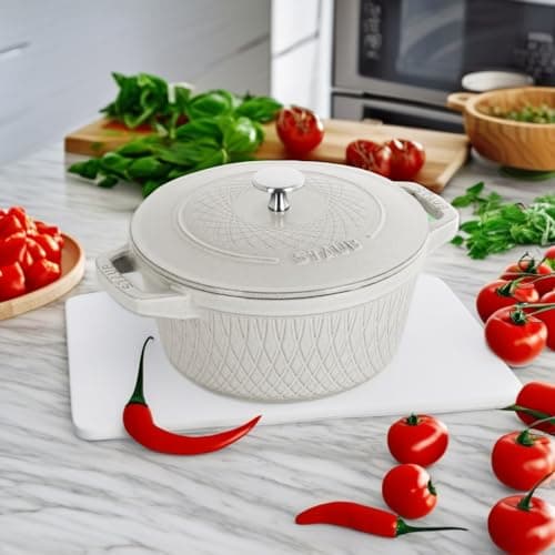 Staub Twist Cocotte Campagne Z1023-187 20 cm Enamelled Cast Iron Saucepan Induction Safe - Image 4