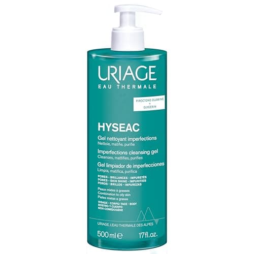 Uriage Hyseac Gel Nettoyant Anti-Imperfections Visage et Dos - Nettoie en Douceur & Purifie - Élimine l'Excès de Sébum - Pour Peaux Grasses à Tendance Acnéique - Sans Savon - pH Physiologique - 500 ml - Image 3