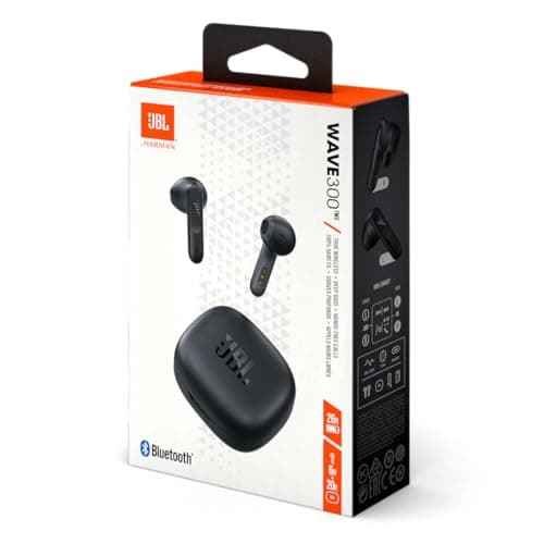 JBL Wave 300 TWS True Wireless Bluetooth Earphones - Wireless Earphones with Built-in Microphone - Up to 26 Hours of Music Time - Charging Case Included - Black - Image 7