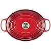 Le Creuset Signature Enamelled Cast Iron Casserole with Lid, 31 cm, Oval, 6.3 L, 5.7 kg, Cherry, 21178310602430 - Image 3