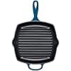 LE CREUSET Skillet Enamelled Cast Iron Grill, Square, 26 cm, 2.85 kg, Deep Teal, 20183266420422 - Image 4
