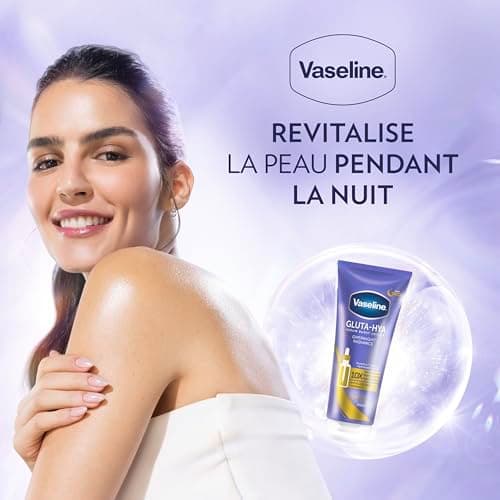 Vaseline Gluta-Hya Overnight Radiance Serum Burst Lotion - Hydrating Body Lotion with Hyaluronic Acid and Glutathione - Antioxidant Care for Smooth and Supple Skin - 2×200ml - Image 6