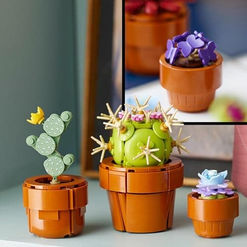 LEGO Botanicals Les Plantes Miniatures - 9 Plantes artificielles Dont Cactus à Construire pour Adulte - Accessoires de décoration pour Maison - Idée de Cadeau d'anniversaire pour Femme ou Homme 10329 - Image 6