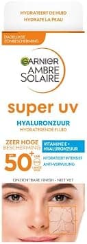 GARNIER Ambre Solaire - Fluide Super UV - Crème Solaire Visage SPF 50+ - Hydratation 24H - Acide Hyaluronique & Vitamine E - Vegan & Cruelty Free - Tous Types de Peaux - Homme/Femme - 40 ml - Image 1