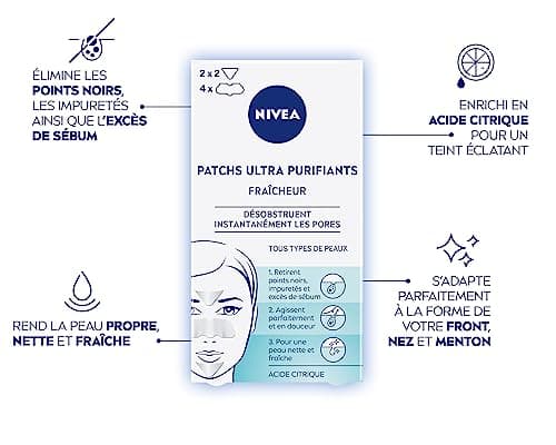 NIVEA - Ultra Purifying Freshness Face Patch - Unclogs Pores - Removes Blackheads, Impurities & Excess Sebum - Purified, Clean & Fresh Skin - Citric Acid - All Skin Types - x 6 - Image 3